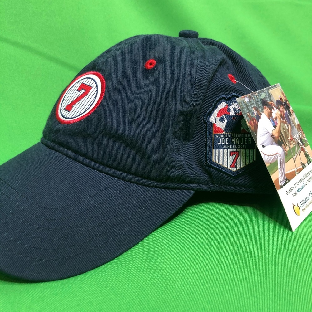 Minnesota Twins Joe Mauer number retirement hat